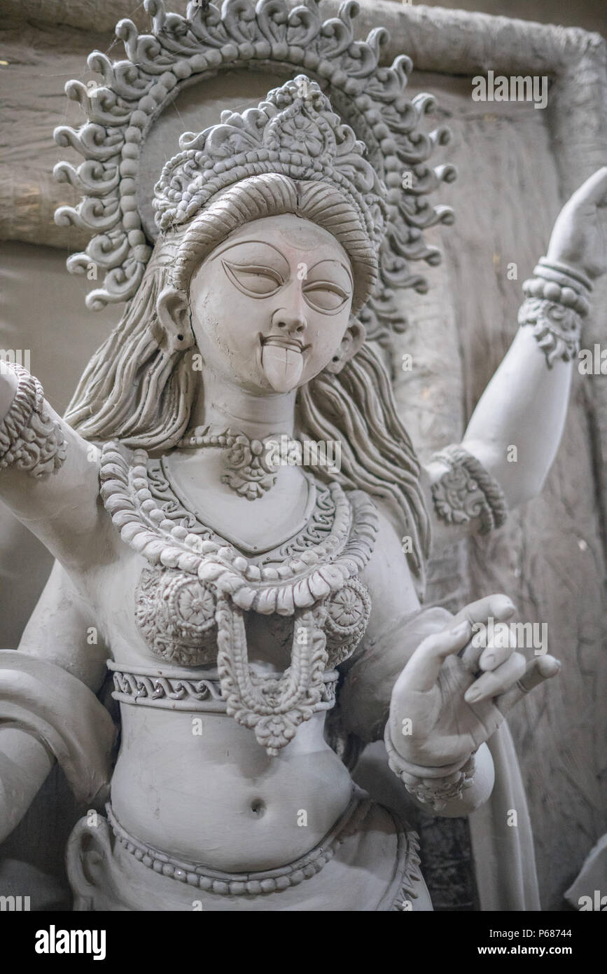 Clay and straw deities - Kolkata, India Stock Photo