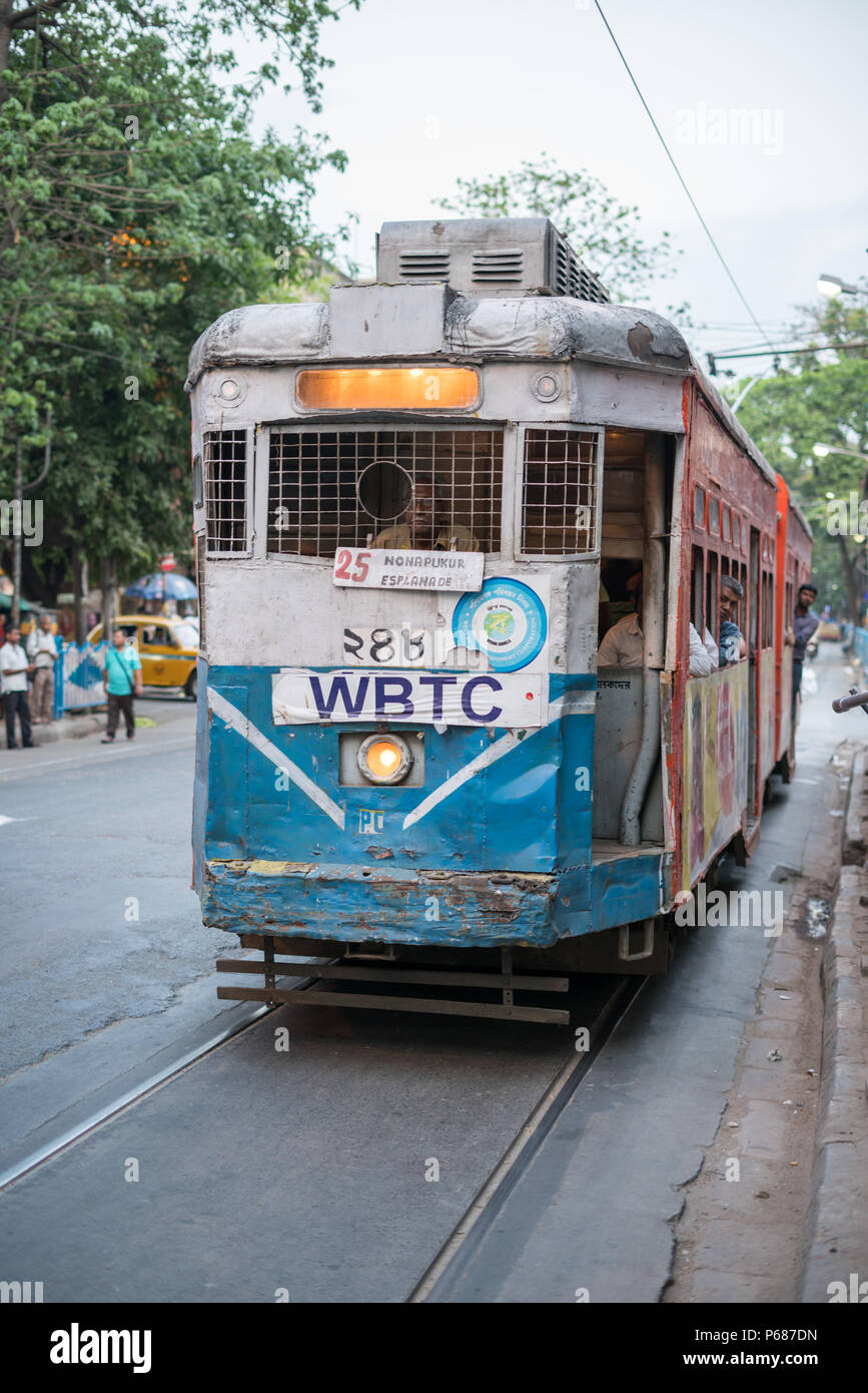 City Trams – Kolkata, India Stock Photo
