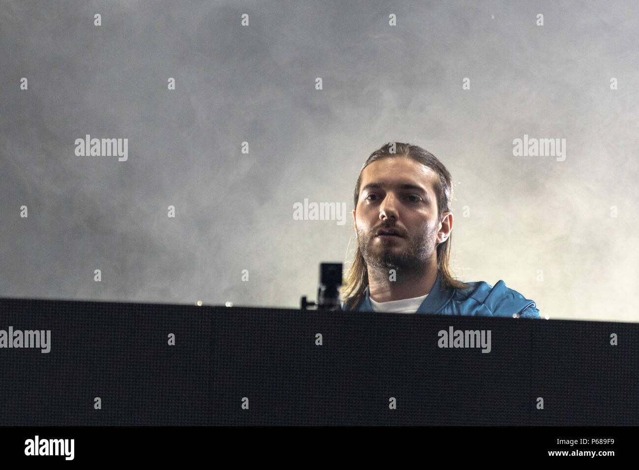 Milwaukee, Wisconsin, USA. 27th June, 2018. ALESSO (ALESSANDRO LINDBLAD) performs live at Henry Maier Festival Park during Summerfest in Milwaukee, Wisconsin Credit: Daniel DeSlover/ZUMA Wire/Alamy Live News Stock Photo