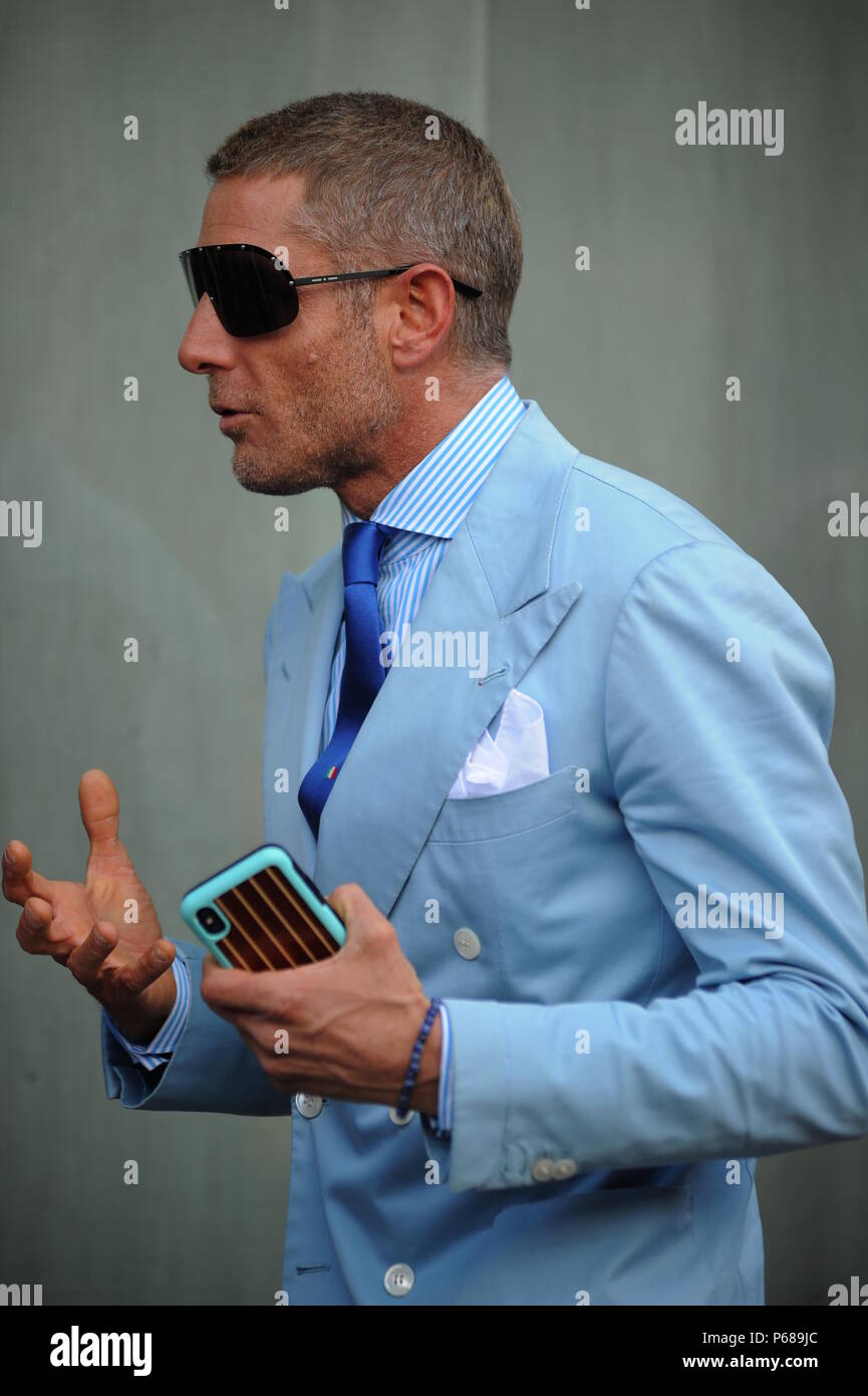 Milan Lapo Elkann presents his new line of LAPS eyeglasses on the tram Lapo Elkann arrives in Piazza Fontana to present his new eyewear line to the press. For this reason he