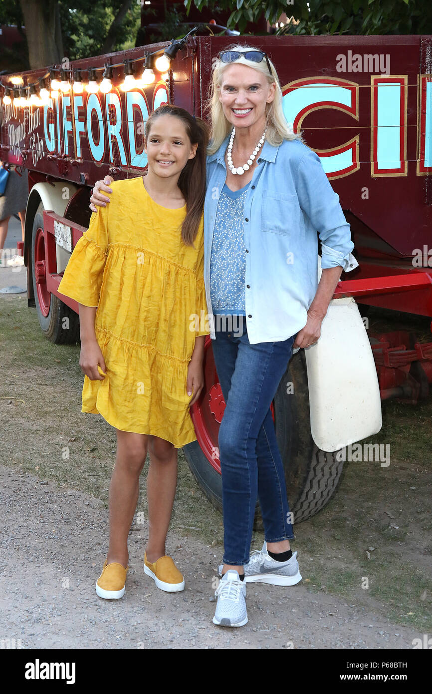 London, UK. 28th June, 2018. Anneka Rice, Giffords Circus Press Night