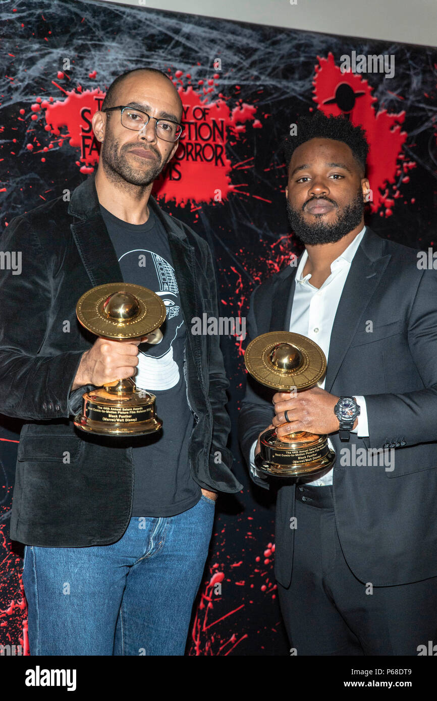 Burbank, California, USA. 27th Jun, 2018. Nate Moore and Ryan Coogler attend 44th Annual Saturn Awards at Castaway, Burbank, California on June 27, 2018 Credit: Eugene Powers/Alamy Live News Stock Photo