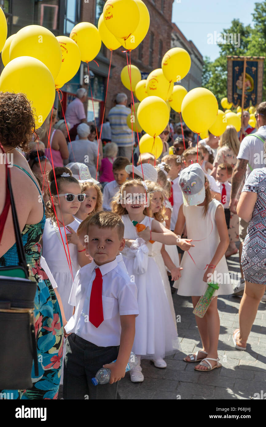 Warrington, UK. 29 June 2018 The weather was hot and sunny for
