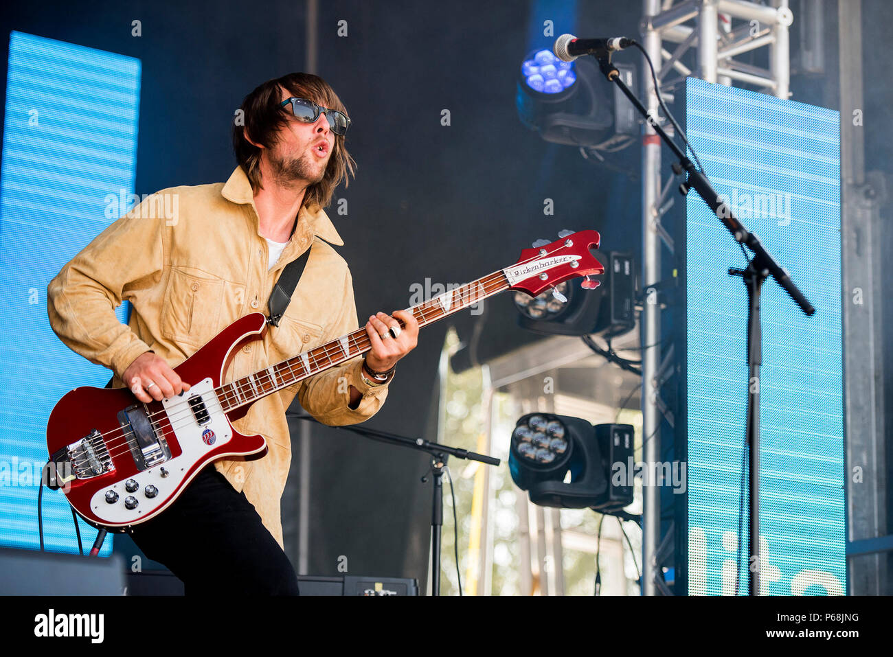 Glasgow, UK. 29th June, 2018. Slydigs perform on theMain stage at TRNSMT Festival 2018, Glasgow Green, Glasgowl 29/06/2018 Credit: Gary Mather/Alamy Live News Stock Photo