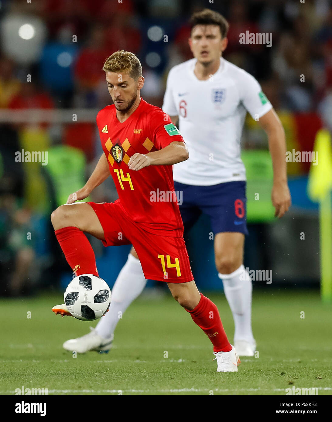 Kaliningrad, Russia. 28th June, 2018. Dries Mertens of Belgium during the 2018 FIFA World Cup Group G match between England and Belgium at Kaliningrad Stadium on June 28th 2018 in Kaliningrad, Russia. (Photo by Daniel Chesterton/) Credit: PHC Images/Alamy Live News Stock Photo