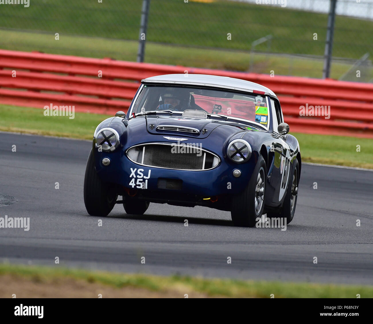Andrew Hayden, Austin Healey 3000 Mk3, Guards Trophy, Sports Racing Cars, GT cars, Pre 66 GT Cars, Pre 69 sports racing cars, Silverstone Internationa Stock Photo