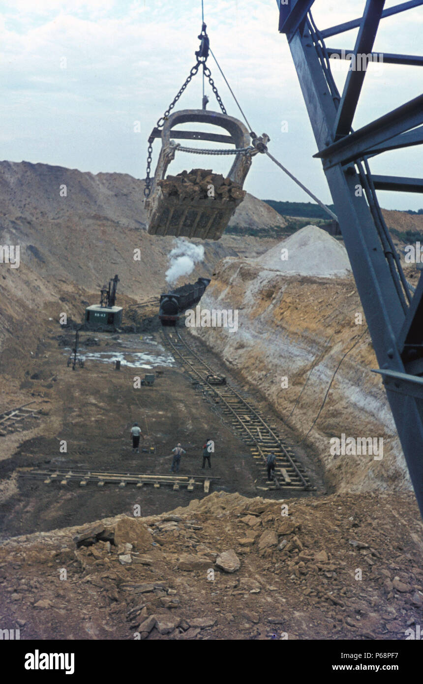 The working gullet at Nassington as seen from the walking dragline
