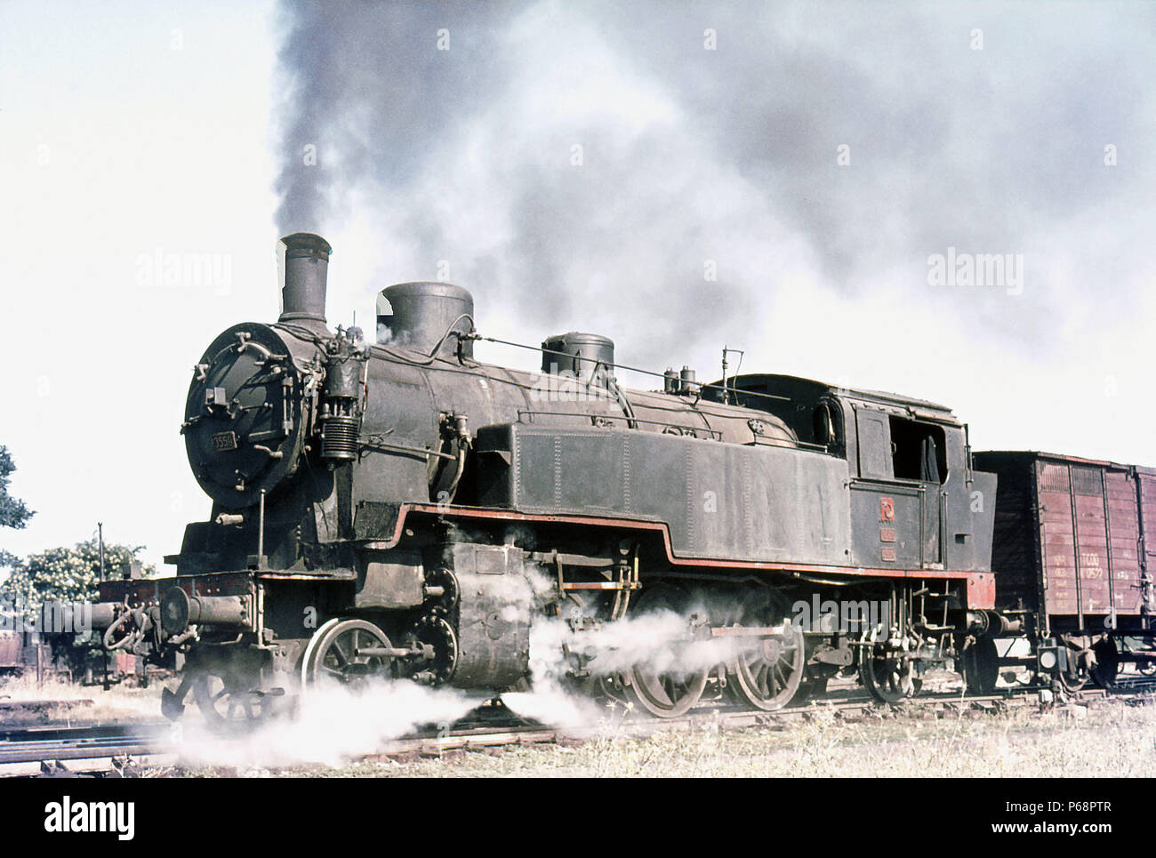 Turkish State Railway's 2-6-2T 3559 built by Maffei in 1912. Picture dated August 1976. Stock Photo