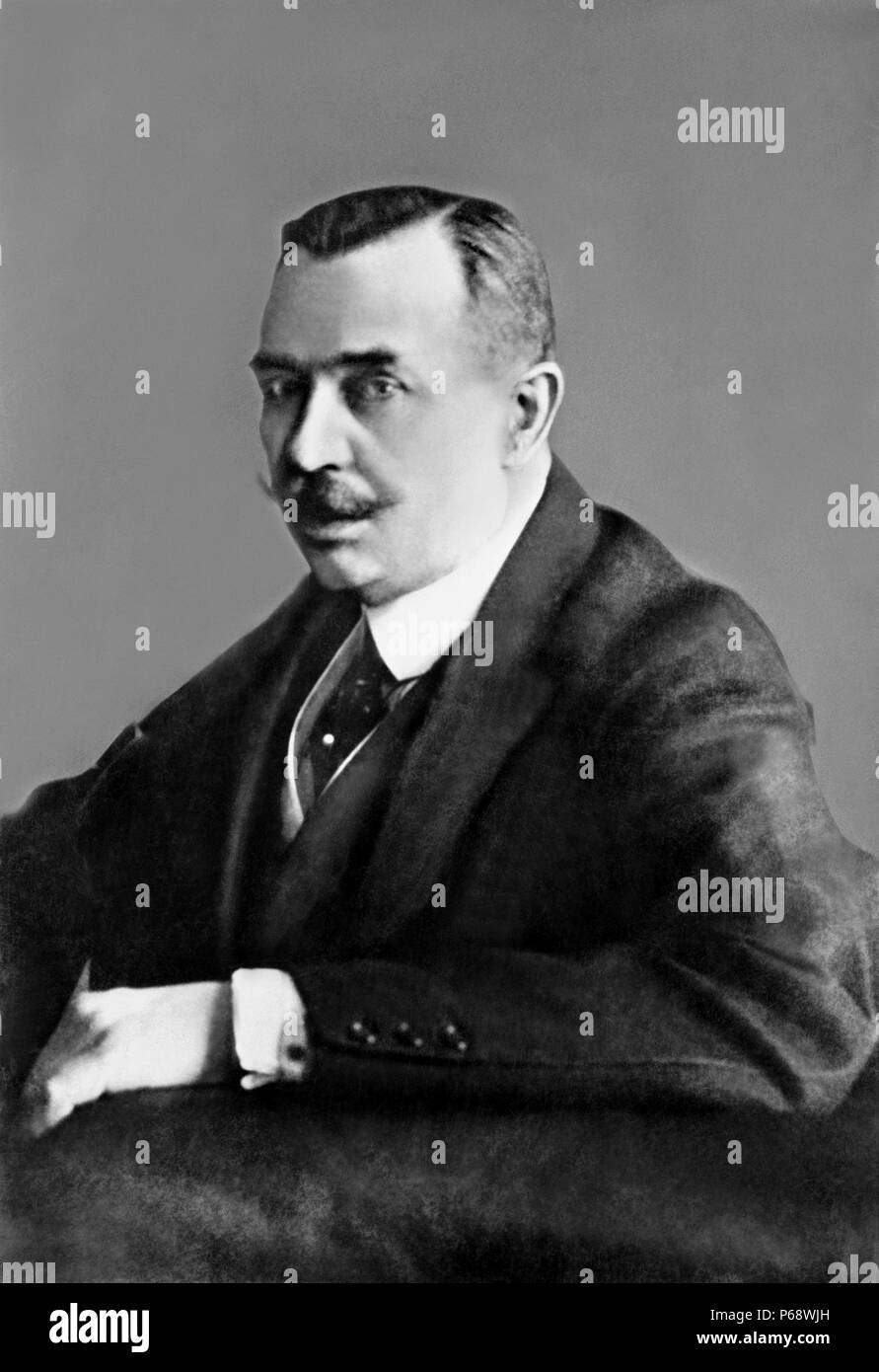 Count Maurycy Klemens Zamoyski (1871–1939); Polish nobleman (szlachcic), politician, social activist, Minister of Foreign Affairs of Poland Stock Photo