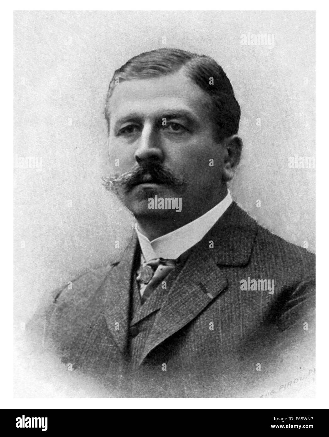 Joseph Babinski (1857 – 1932) French neurologist of Polish descent. He is best known for his 1896 description of the Babinski sign, a pathological plantar reflex indicative of corticospinal tract damage. Stock Photo