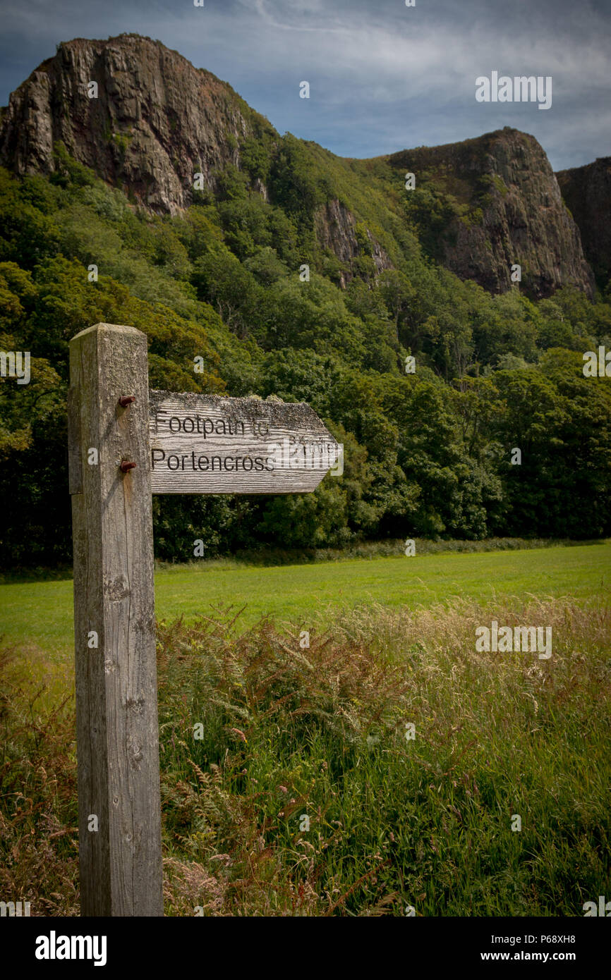 West Kilbride Portencross Landmarks Stock Photo Alamy