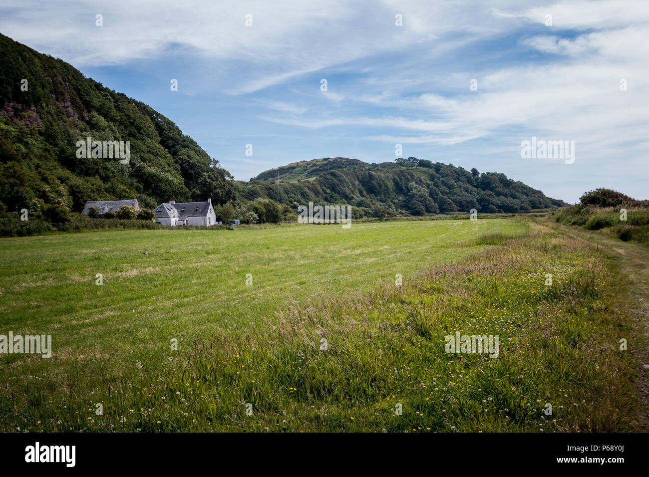 West Kilbride Portencross Landmarks Stock Photo Alamy