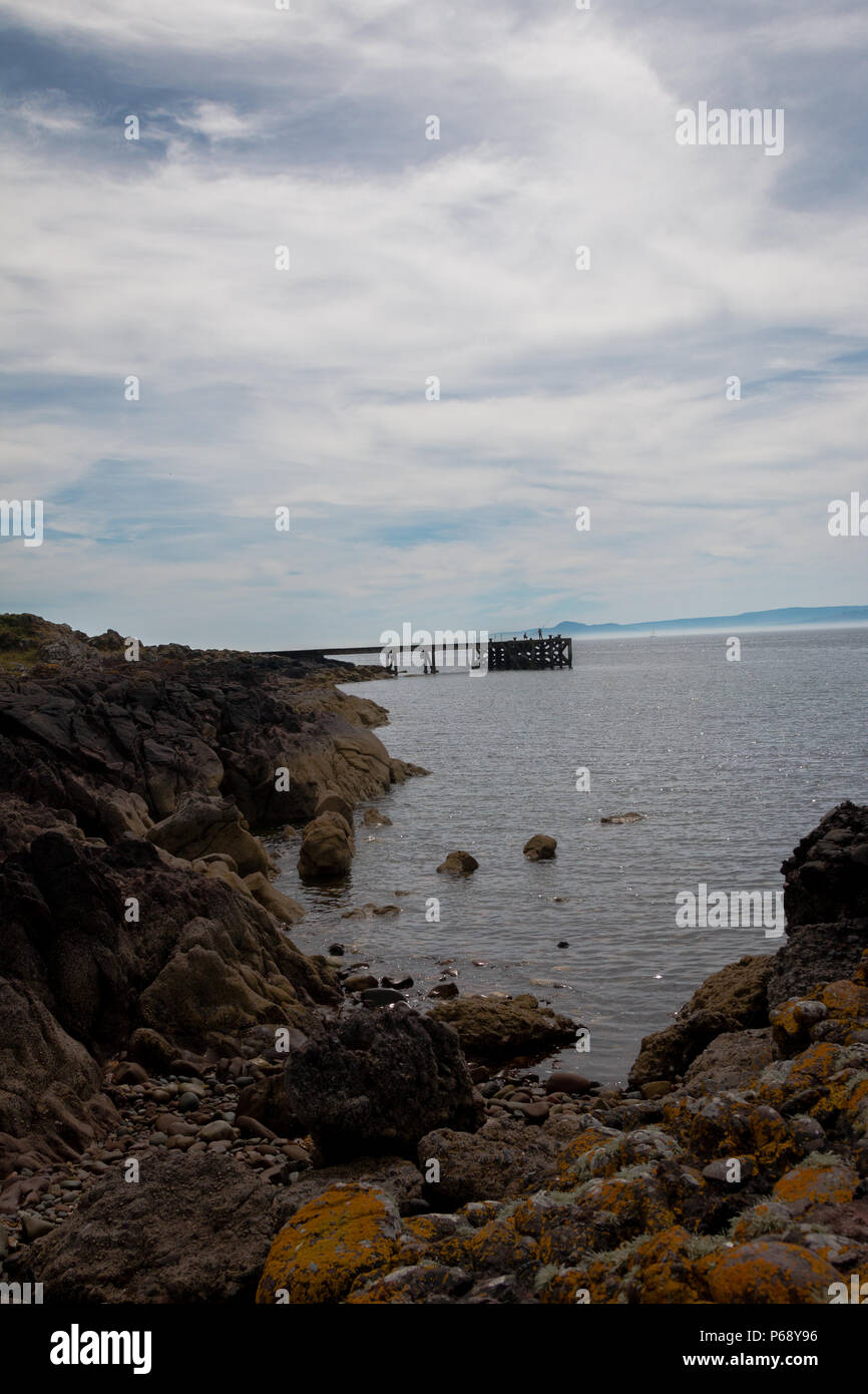 West Kilbride Portencross Landmarks Stock Photo Alamy
