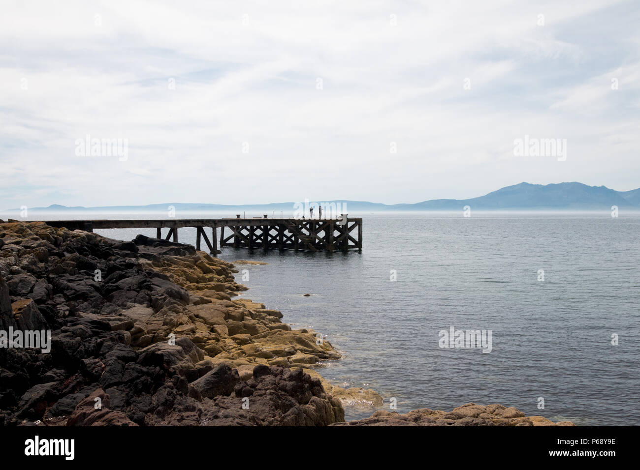 West Kilbride Portencross Landmarks Stock Photo Alamy