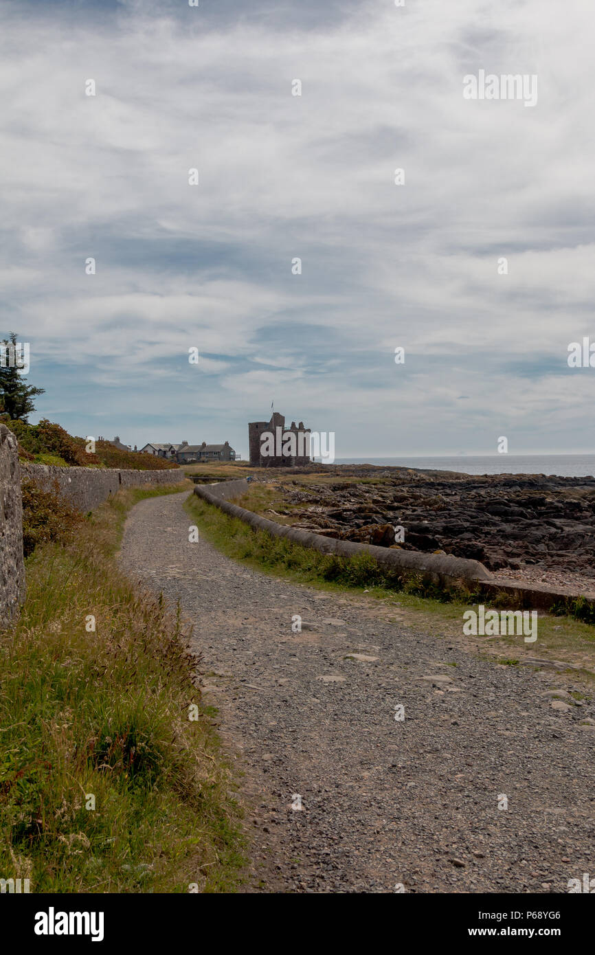 West Kilbride Portencross Landmarks Stock Photo Alamy
