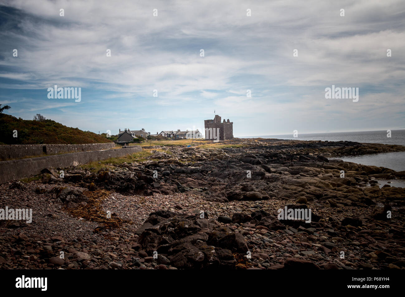 West Kilbride Portencross Landmarks Stock Photo Alamy