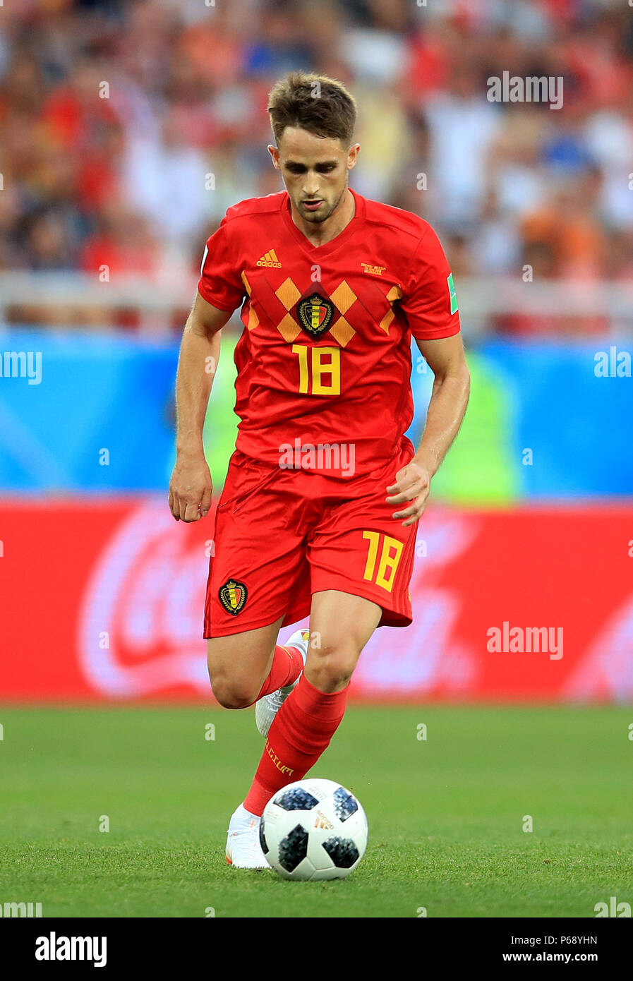 Belgium's Adnan Januzaj during the FIFA World Cup Group G match at Kaliningrad Stadium. Stock Photo