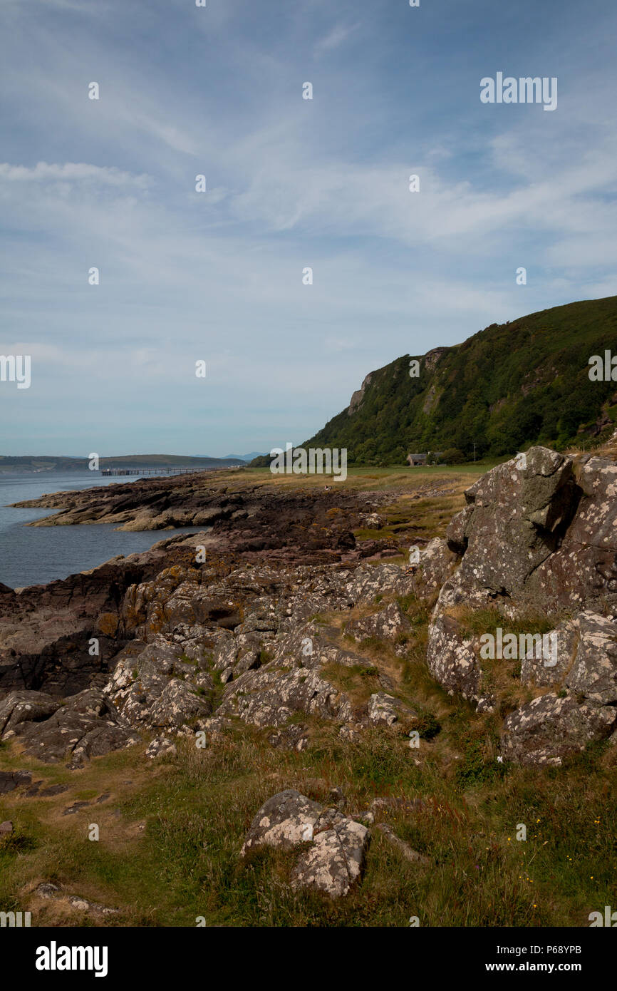 West Kilbride Portencross Landmarks Stock Photo Alamy