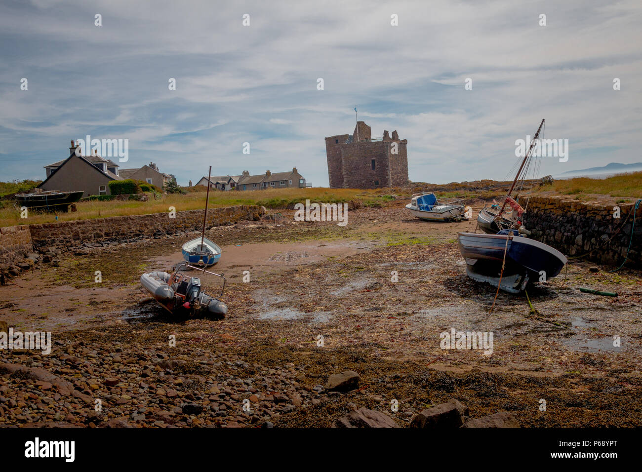 West Kilbride Portencross Landmarks Stock Photo Alamy
