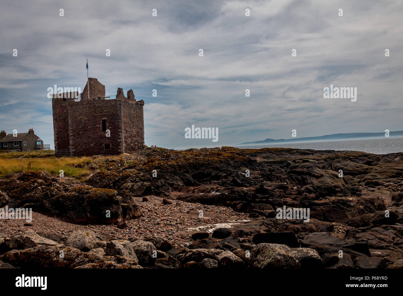 West Kilbride Portencross Landmarks Stock Photo Alamy