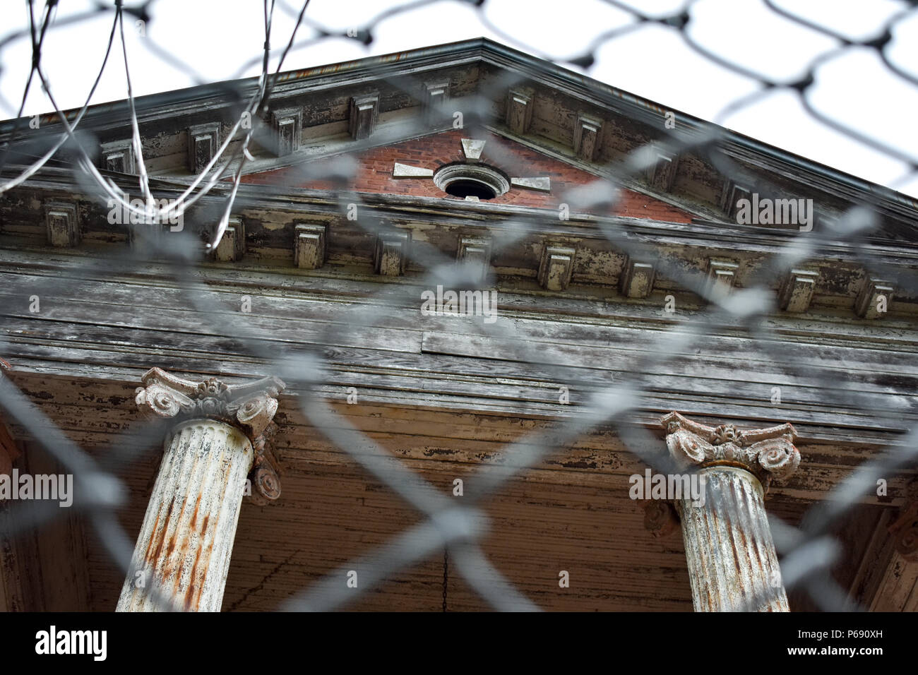 Abandoned Stonewall Jackson Juvenile Detention Center Main Building in