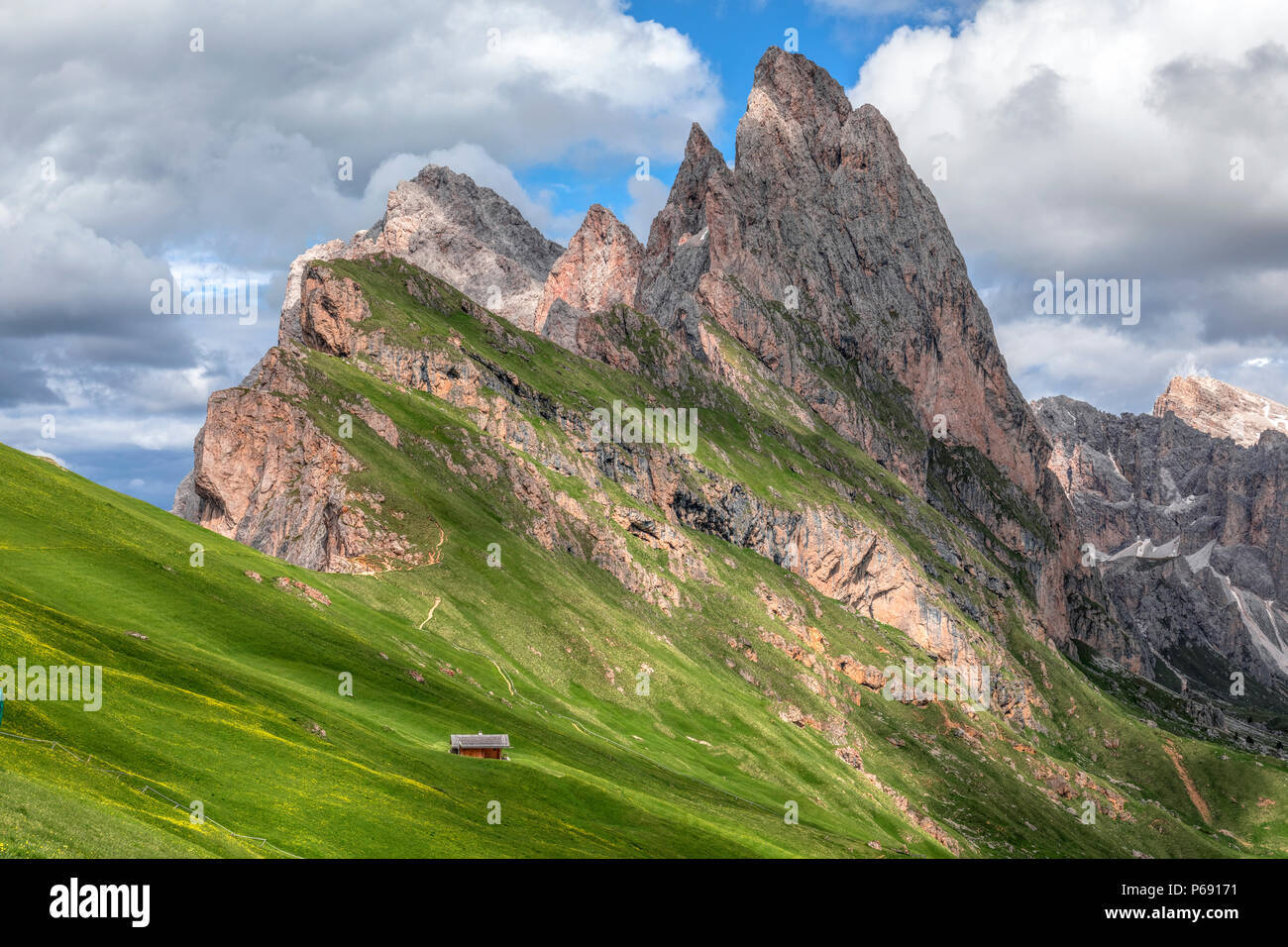 Seceda, Ortisei, South Tyrol, Dolomites, Italy, Europe Stock Photo