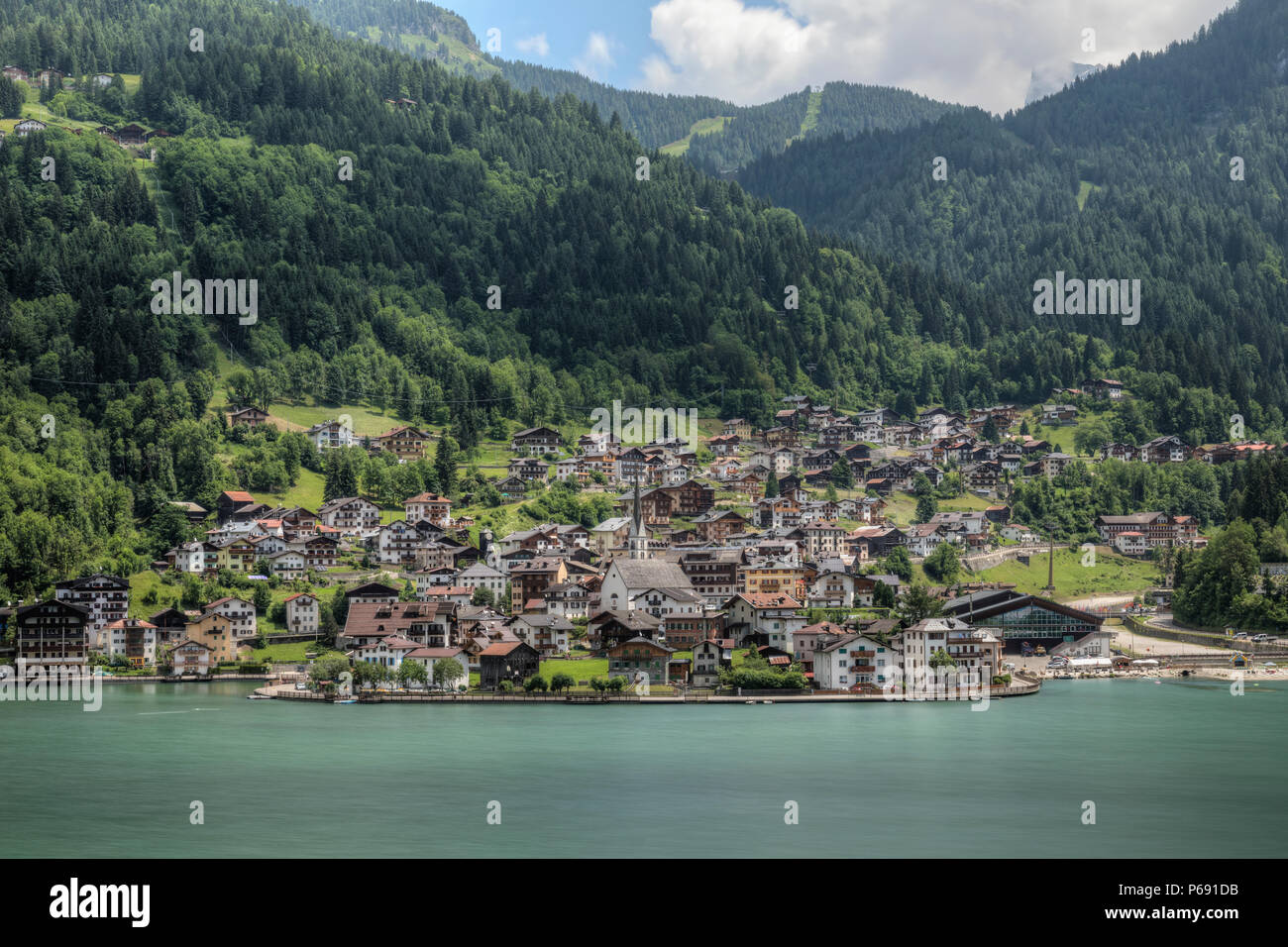 Alleghe, Belluno, Dolomites, Veneto, Italy, Europe Stock Photo