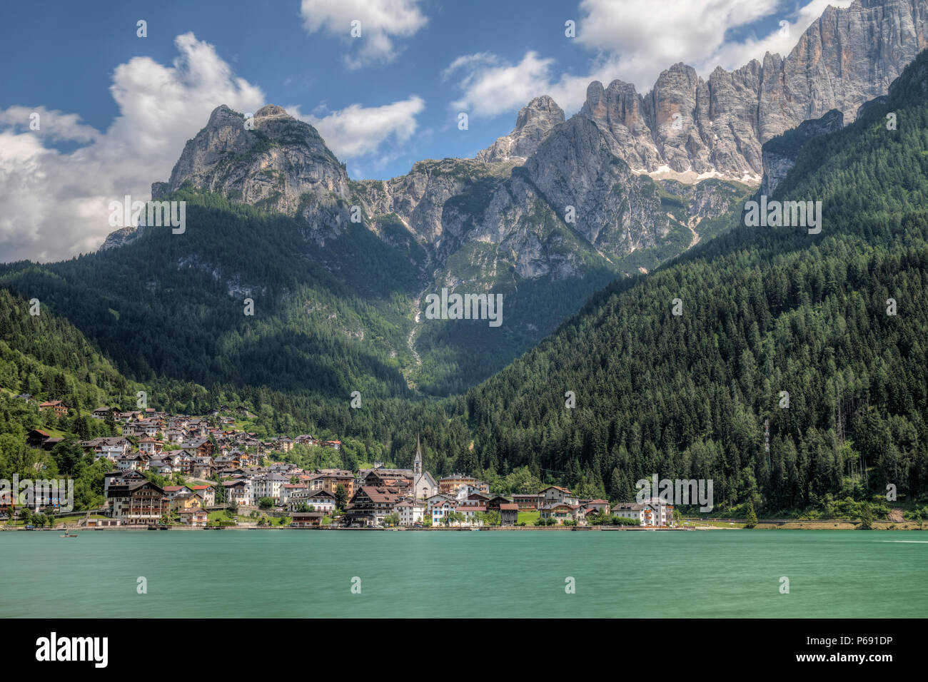 Alleghe, Belluno, Dolomites, Veneto, Italy, Europe Stock Photo