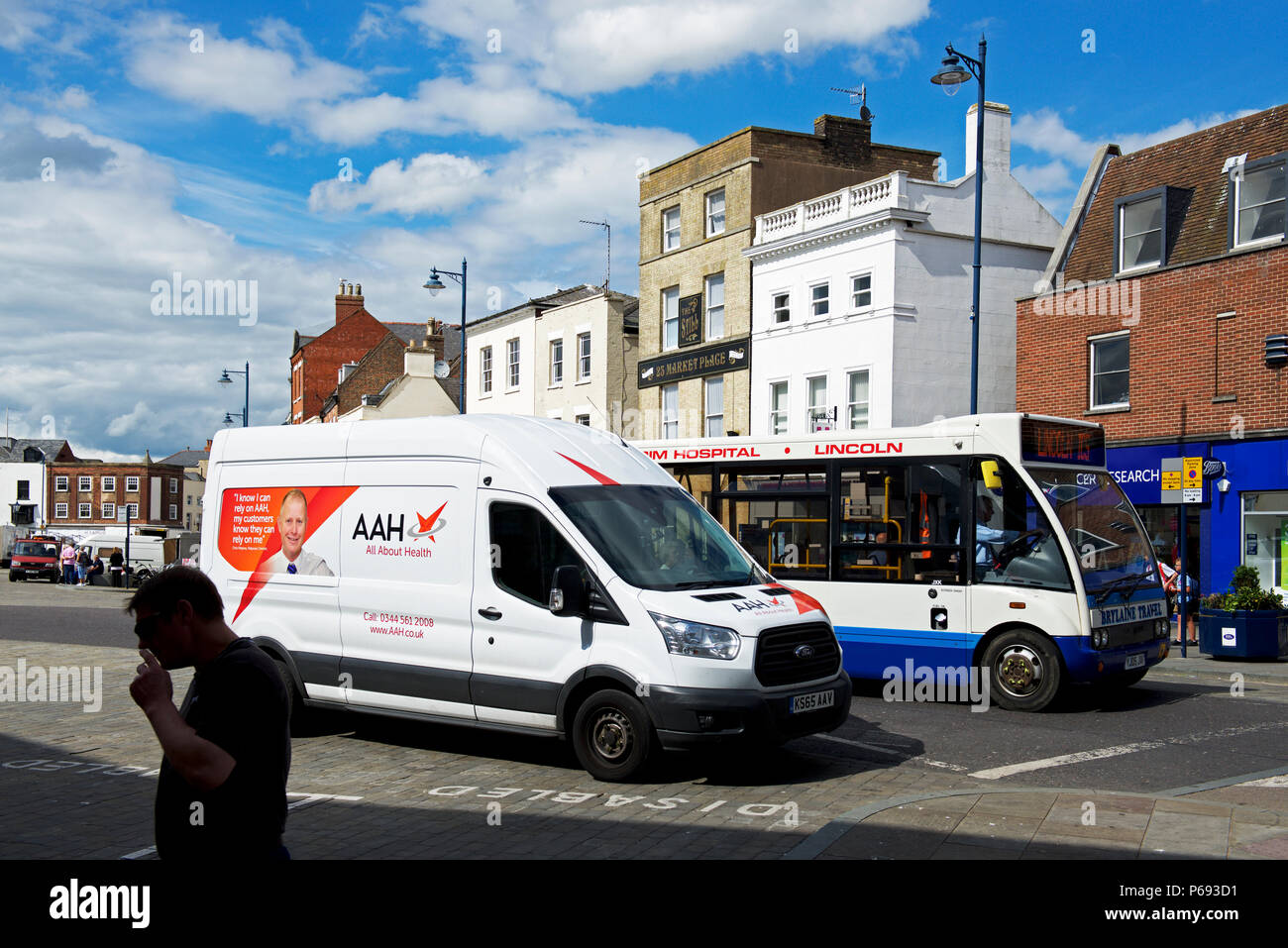 AAH delivery van, Boston, Lincolnshire, England UK Stock Photo