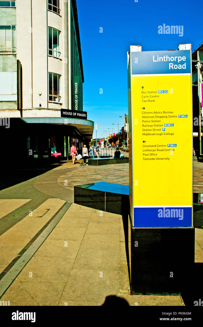 Middlesbrough road sign hires stock photography and images Alamy