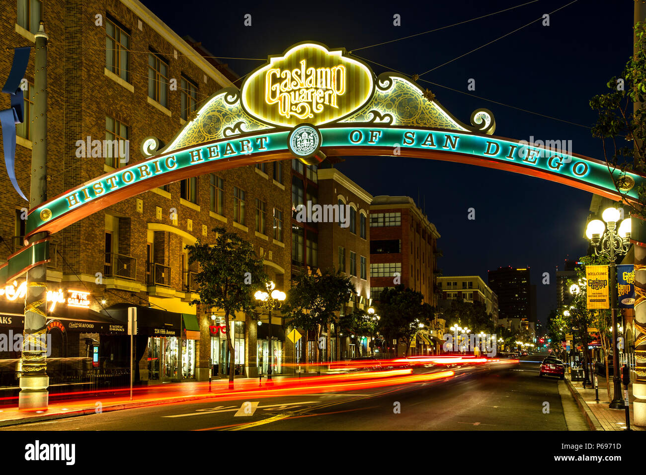 Gaslamp quarter san diego hi-res stock photography and images - Alamy