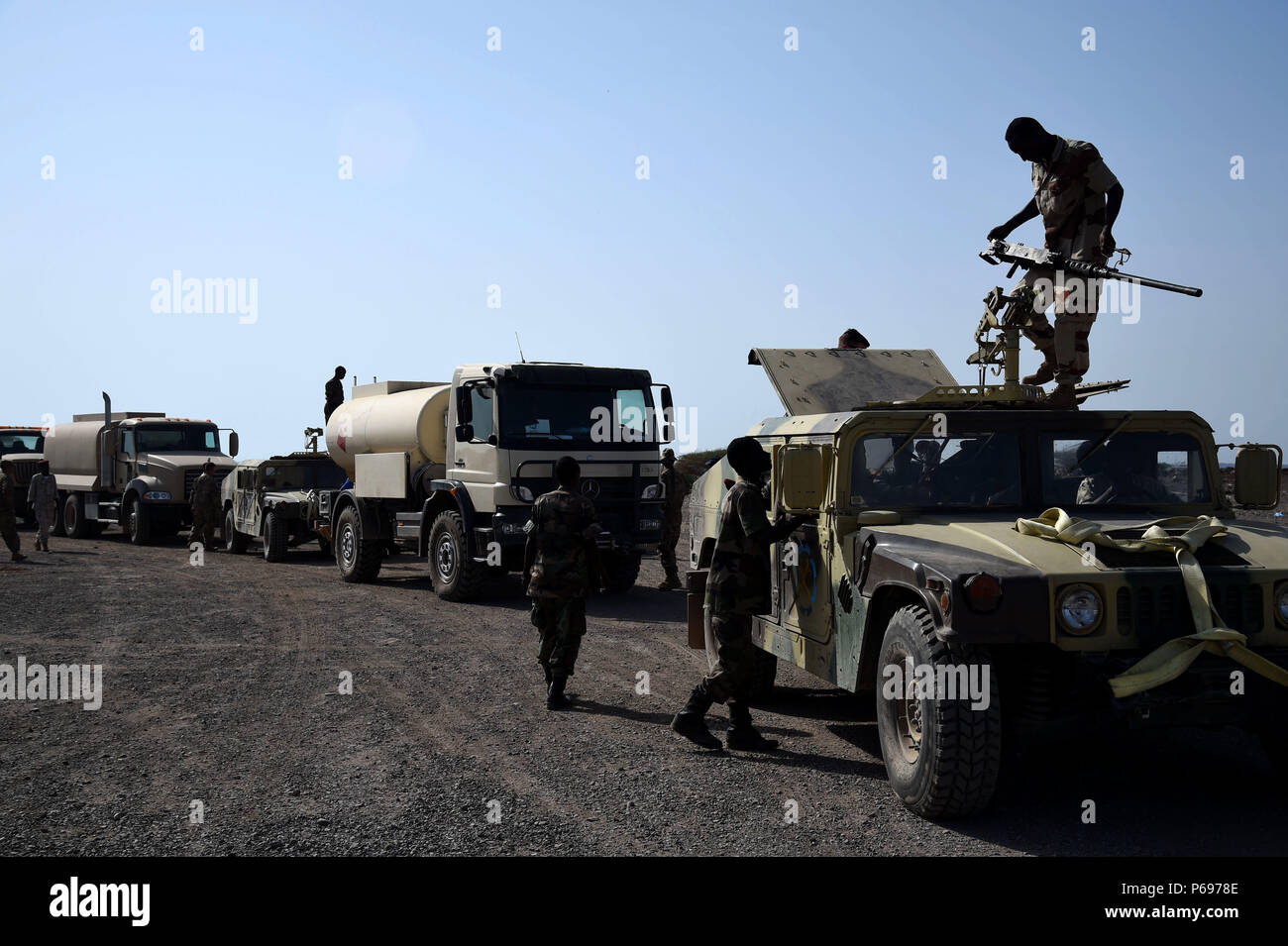 CAMP CHEIK OSMAN, Djibouti – Djiboutian Armed Forces (FAD) Soldiers