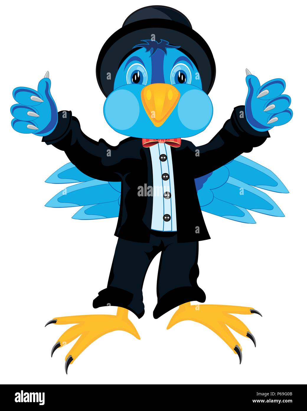 Bird in suit Stock Vector Image & Art - Alamy