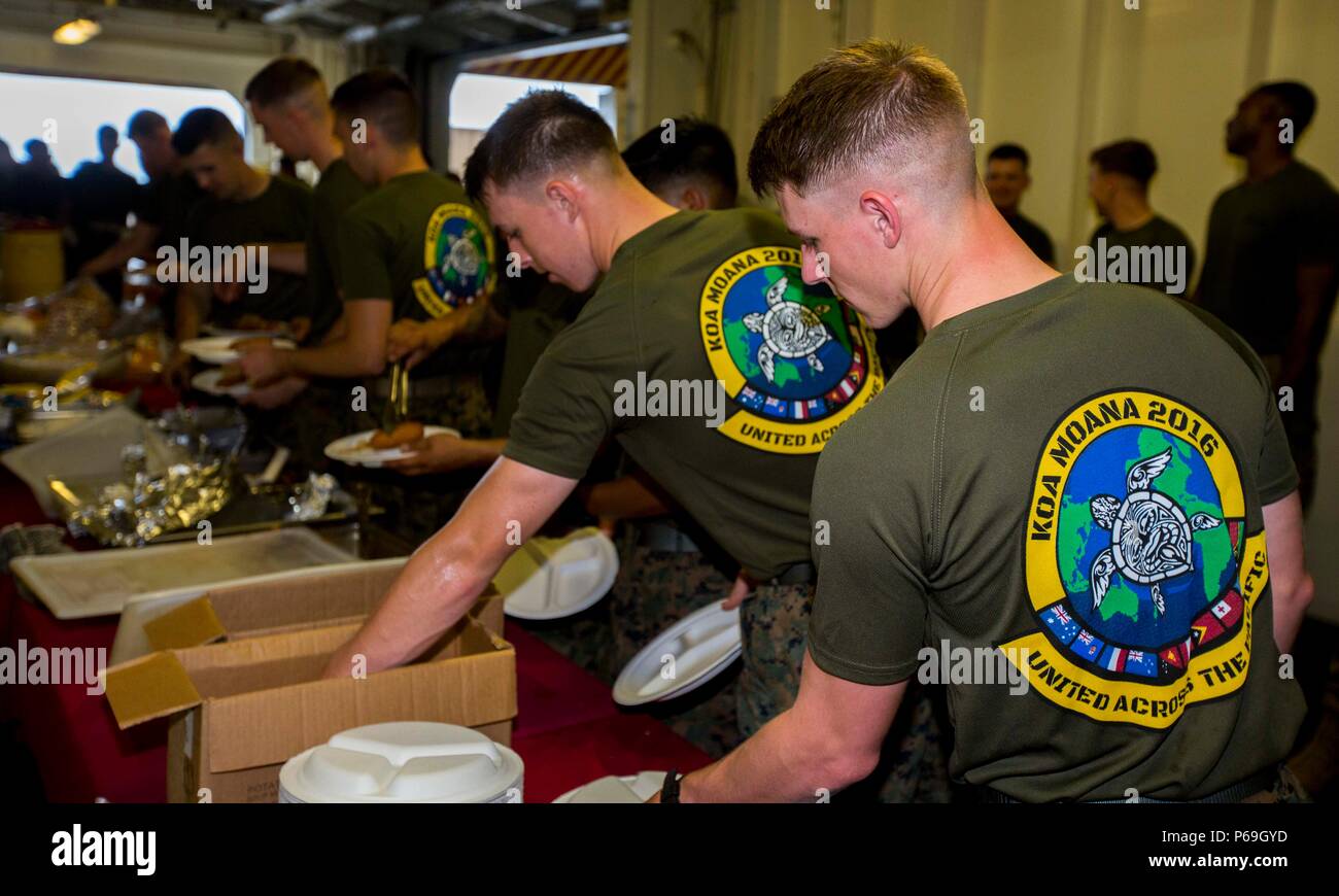 Usmc Shellback U.S. Marines with Task Force Koa Moana 16.2, celebrate crossing the ...