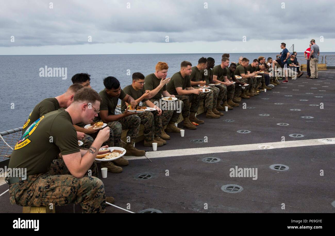 Usmc Shellback U.S. Marines with Task Force Koa Moana 16.2, celebrate crossing the ...