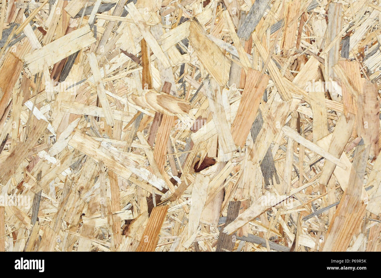 Texture of yellow wooden OSB plate close up Stock Photo - Alamy