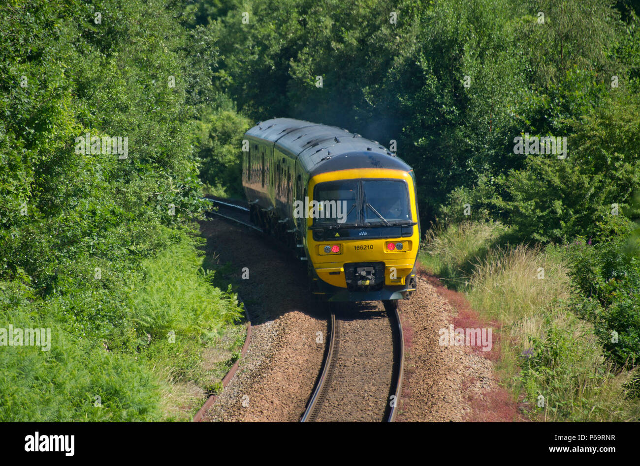 Great Western Railway branch line from Temple Meads (Bristol) station to Severn Beach, on the Severn Beach Line,  passing through the Avon Gorge. Stock Photo