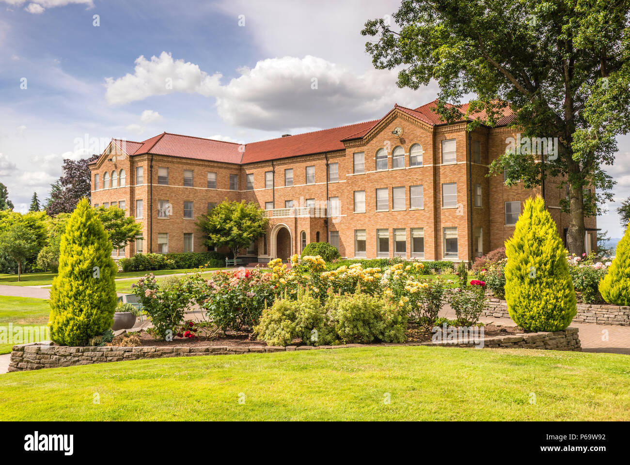 Mt Angel Abbey St. Benedict, dormitories Oregon Stock Photo Alamy