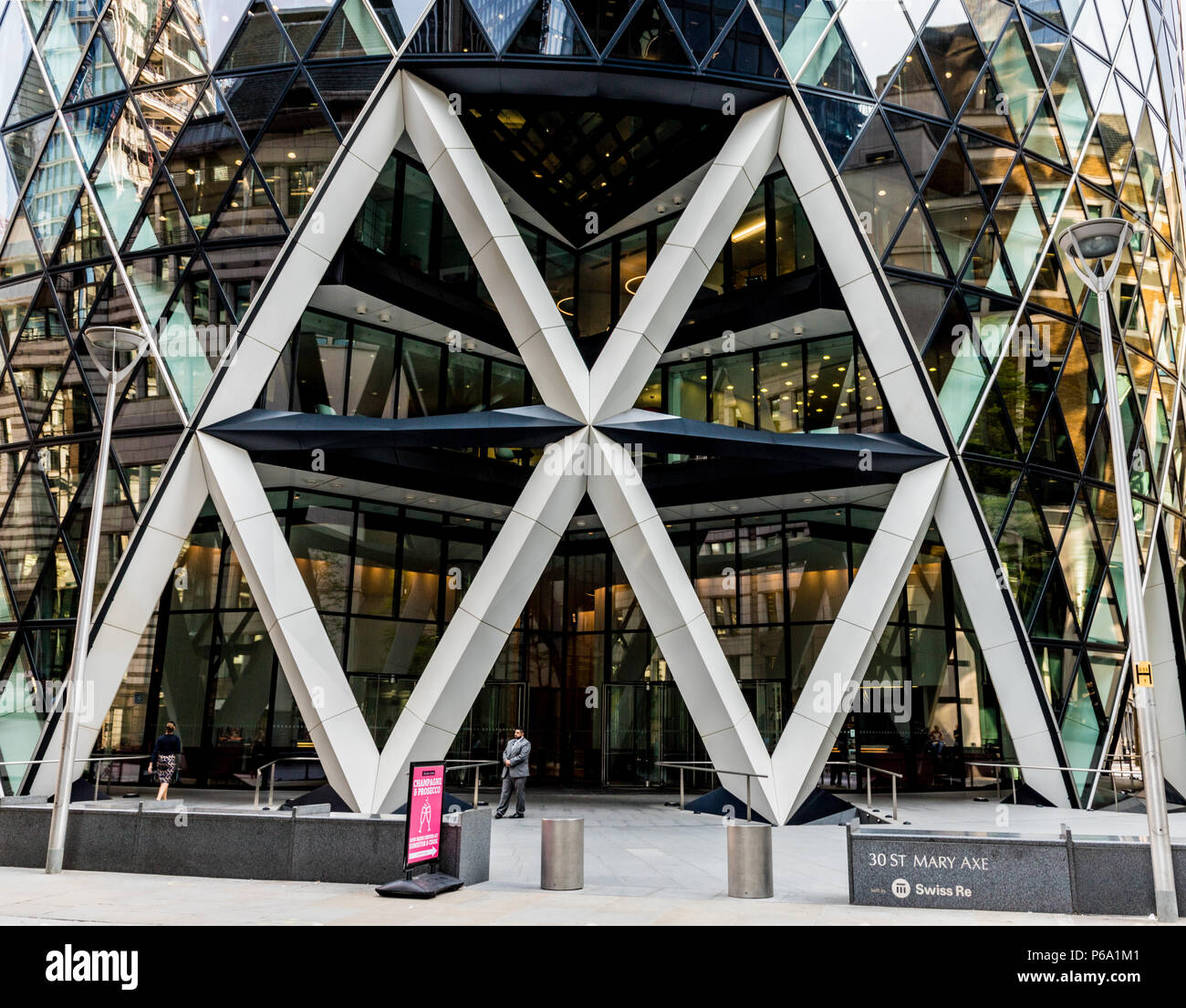 A typical view of the City of london Stock Photo