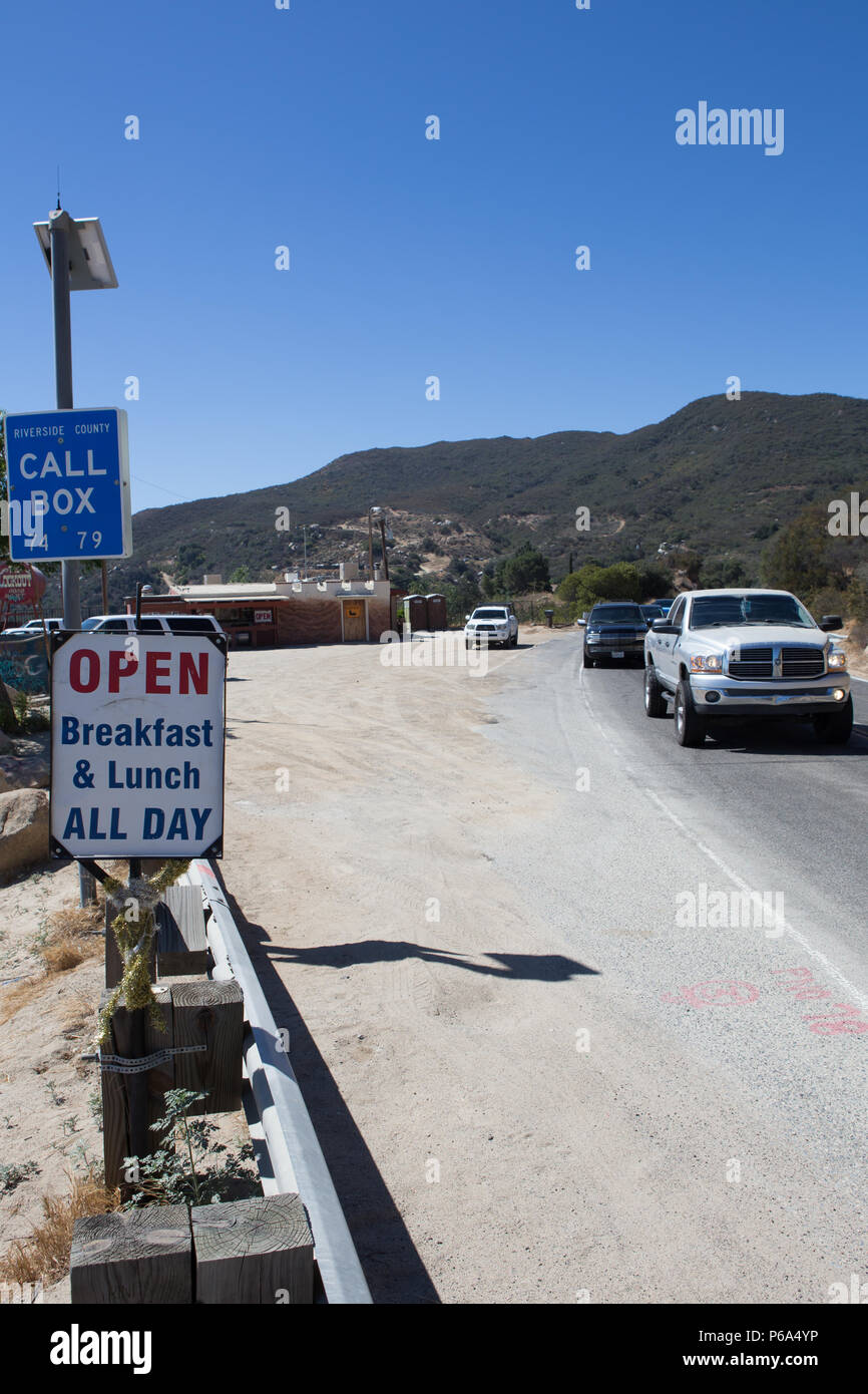 The lookout road house on Ortega Highway 74 in Southern California