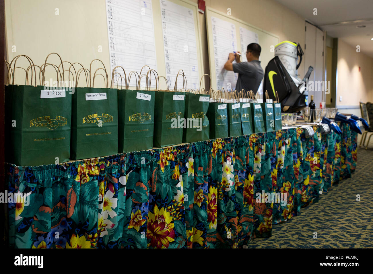 Hawaii Raffle MARINE CORPS BASE HAWAII – Prizes are raffles are displayed after the ...