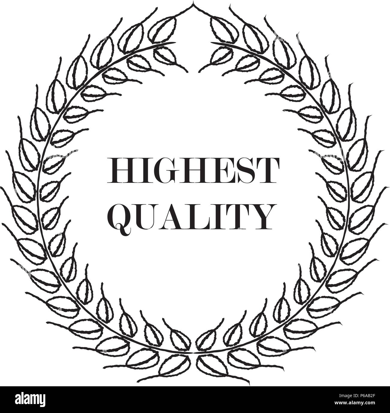 laurel wreath icon vector template Stock Vector