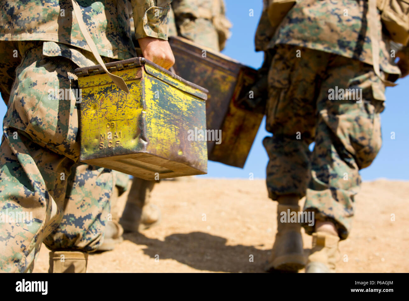 U.S. Marine Corps recruits with Company F, 2d Recruit Training