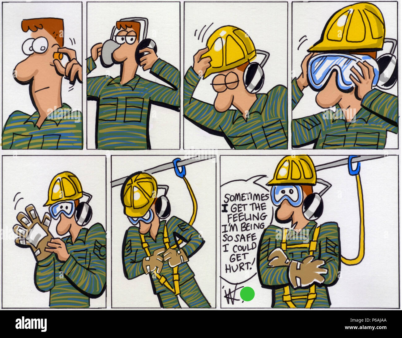 Safety Poster Cartoon