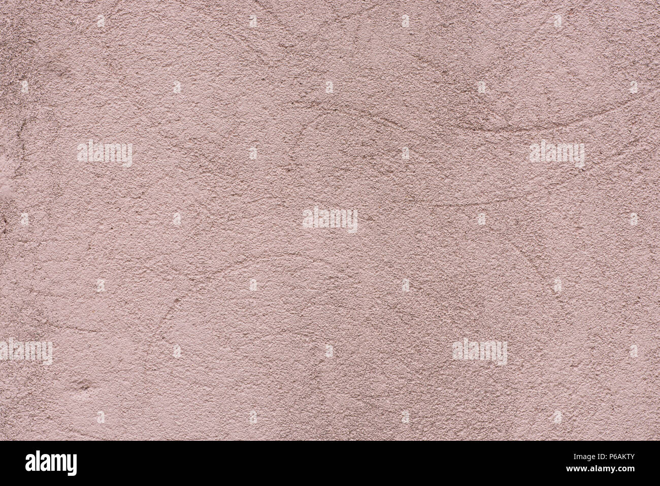 pink color plaster wall texture background Stock Photo