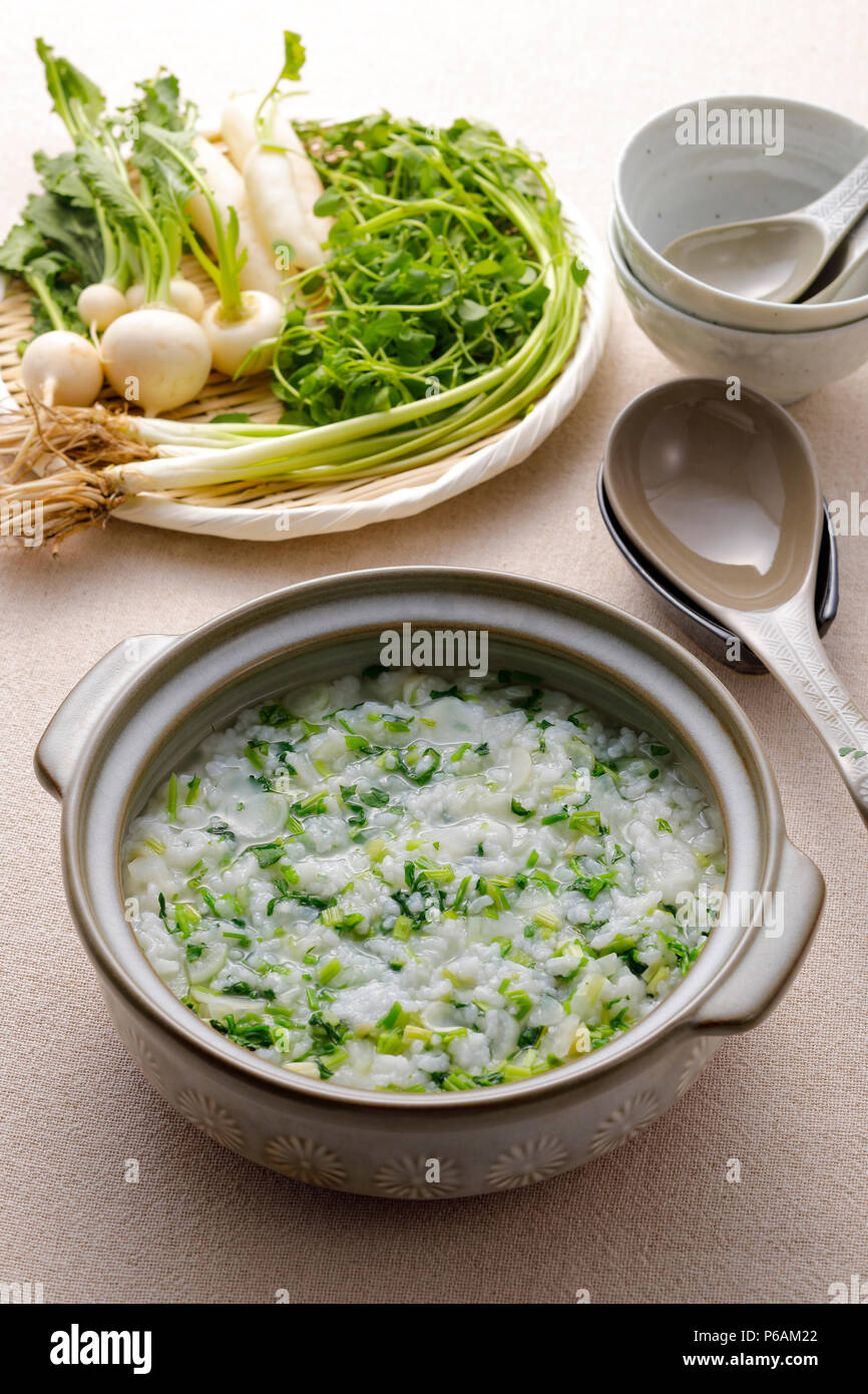 Japanese style porridge Stock Photo - Alamy