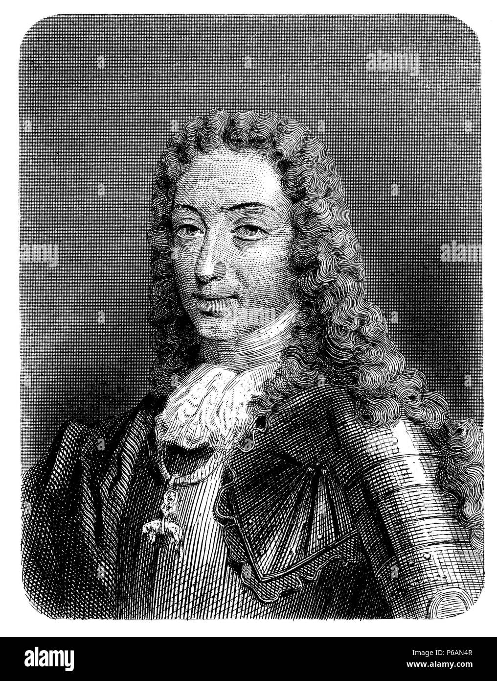 Carlos III de España (1685-1740). Archiduque de Austria, emperador del Sacro Imperio Germánico. Pretendiente al trono de España durante la guerra de Sucesión. Stock Photo