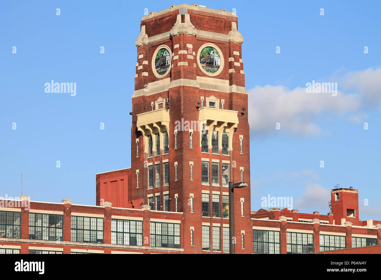 The Nipper building, former Camden New Jersey  home of building 17 of the RCA Victor Company. Stock Photo