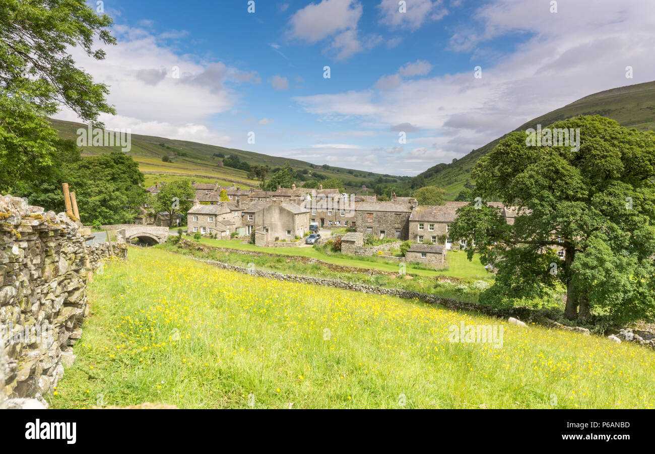 thwaite-village-in-swaledale-stock-photo-alamy