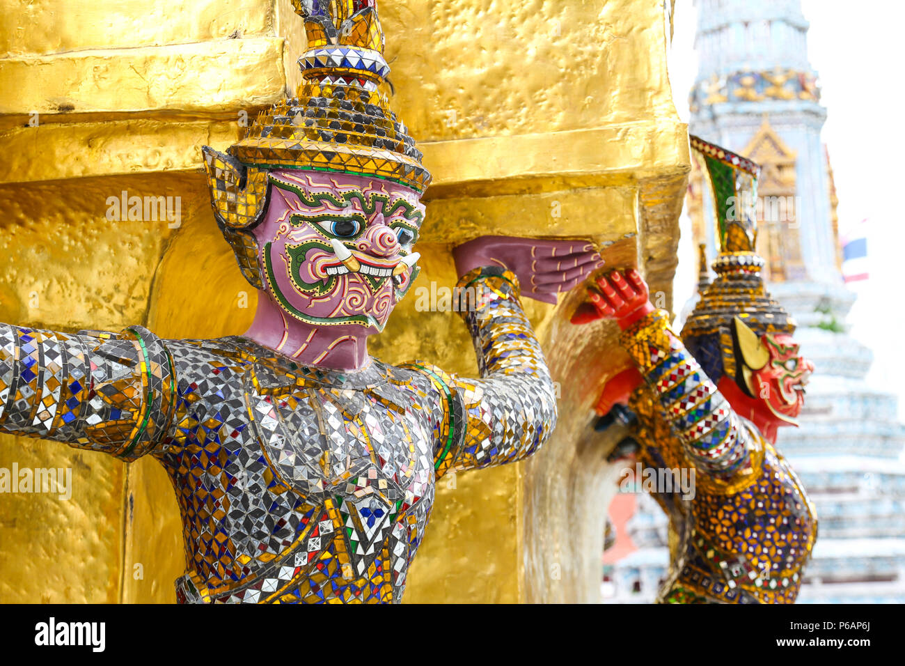 Demon Guardian at Wat Phra Kaew ,The Temple of Emerald Buddha in